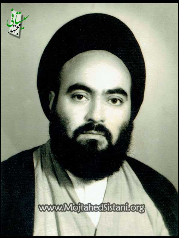 تمثال آيت الله العظمي سيد محمود مجتهد سيستاني در سن ۳۵ سالگي