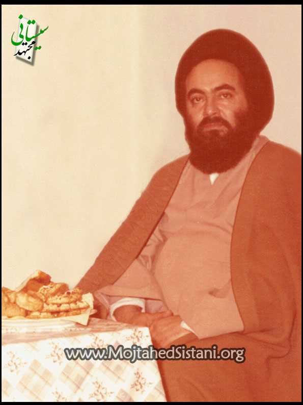 تمثال آيت الله العظمي سيد محمود مجتهد سيستاني در سن ۴۲ سالگي
