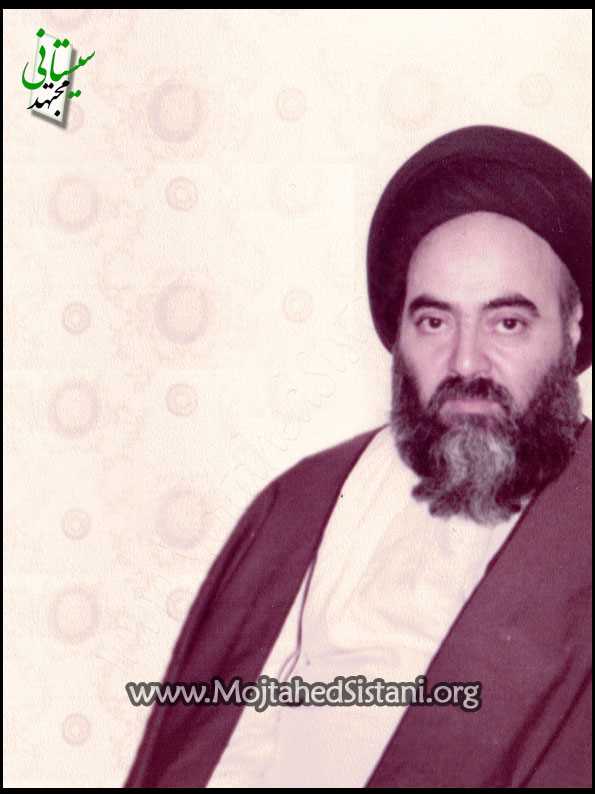 تمثال آيت الله العظمي سيد محمود مجتهد سيستاني در سن ۴۹ سالگي