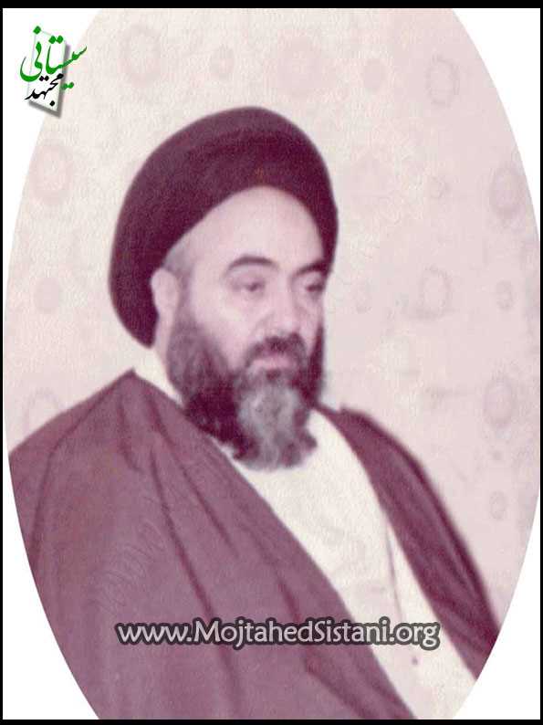 تمثال آيت الله العظمي سيد محمود مجتهد سيستاني در سن ۴۹ سالگي